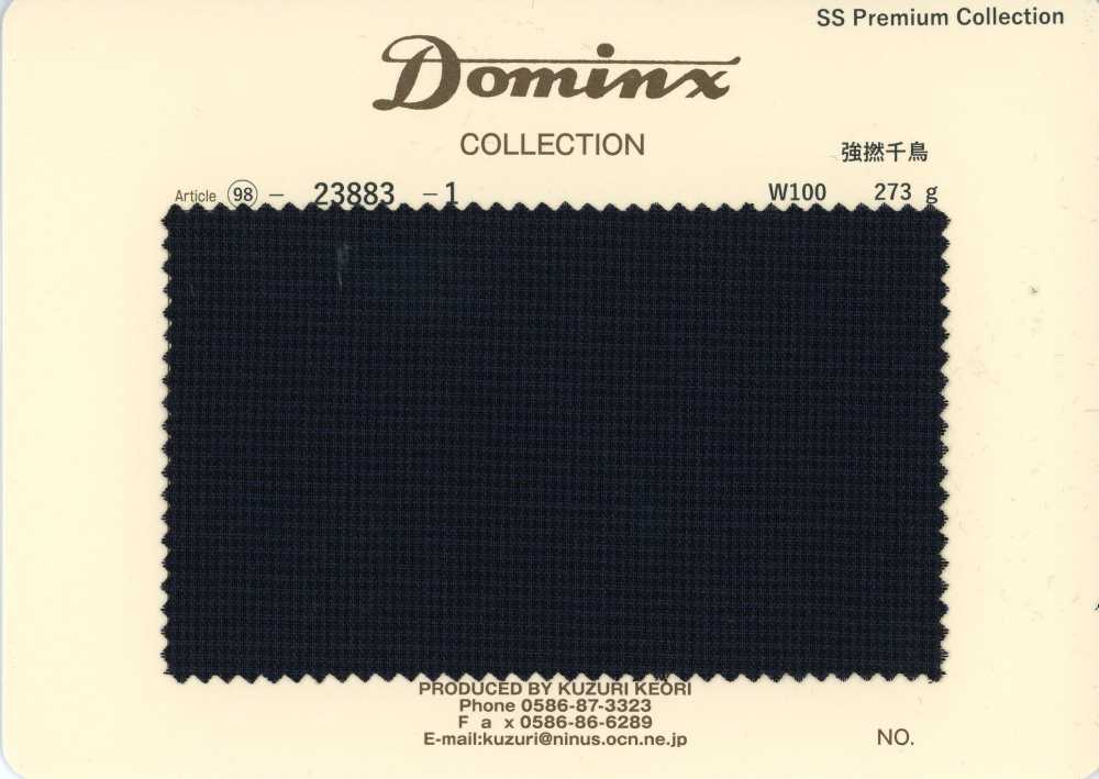 23883-1 Coleção Premium DOMINX Em Mohair Pied-de-Poule De Alta Torção[Têxtil] Tecido De Lã Kuzuri (DOMINX)