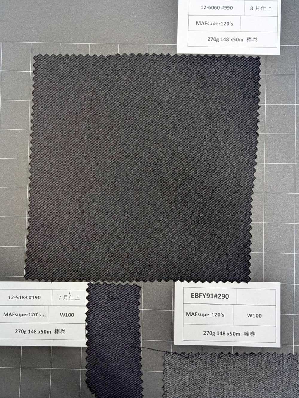 40B800-990 [Estoque Limitado] Nikke Textile Textile MAFsuper120's Preto[Têxtil] Níquel