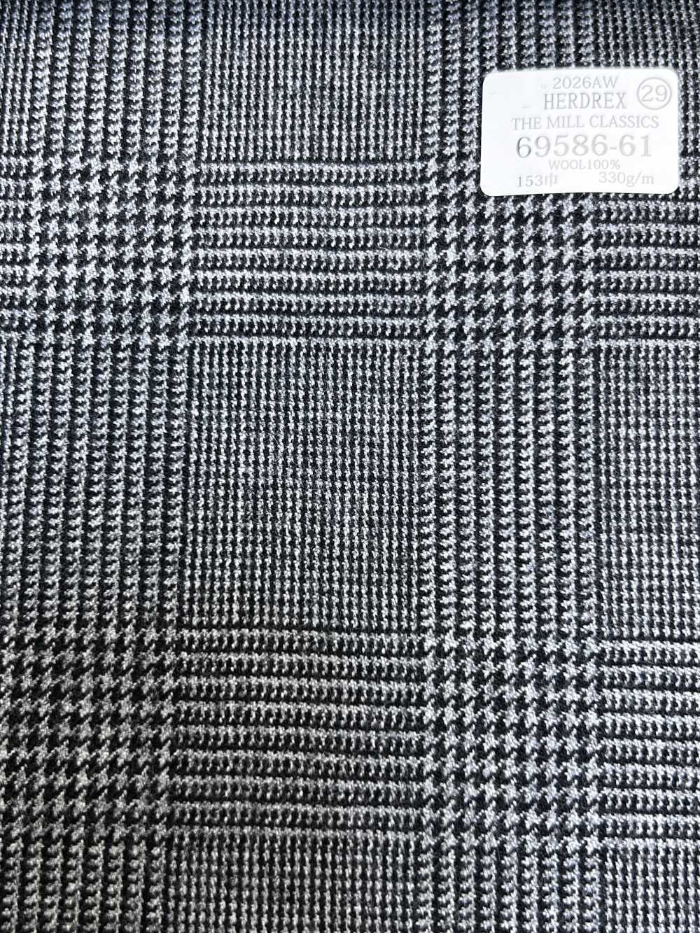 69586-61 26AW HERDREX [THE MILL CLASSICS] Mill Classics Xadrez Glen Cinza[Têxtil] Kunishima Co., Ltda.
