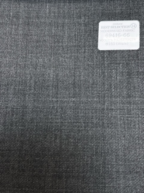 69416-66 26AW BESTSELECTION [TECIDO MODERNIZADO] Tecido modernizado Cinza médio Tubarão[Têxtil] Kunishima Co., Ltda.