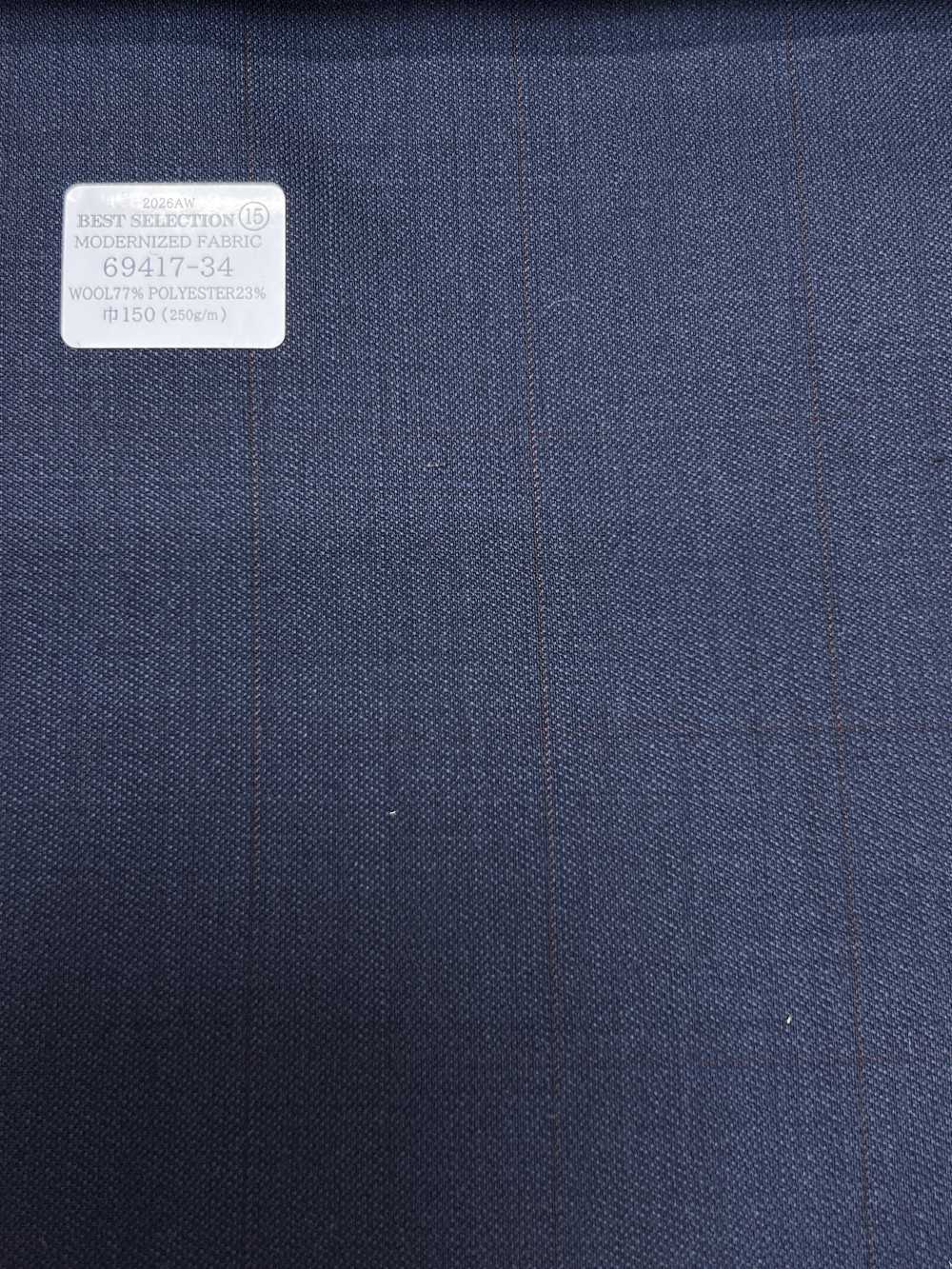 69417-34 26AW BESTSELECTION [TECIDO MODERNIZADO] Azul-marinho liso[Têxtil] Kunishima Co., Ltda.