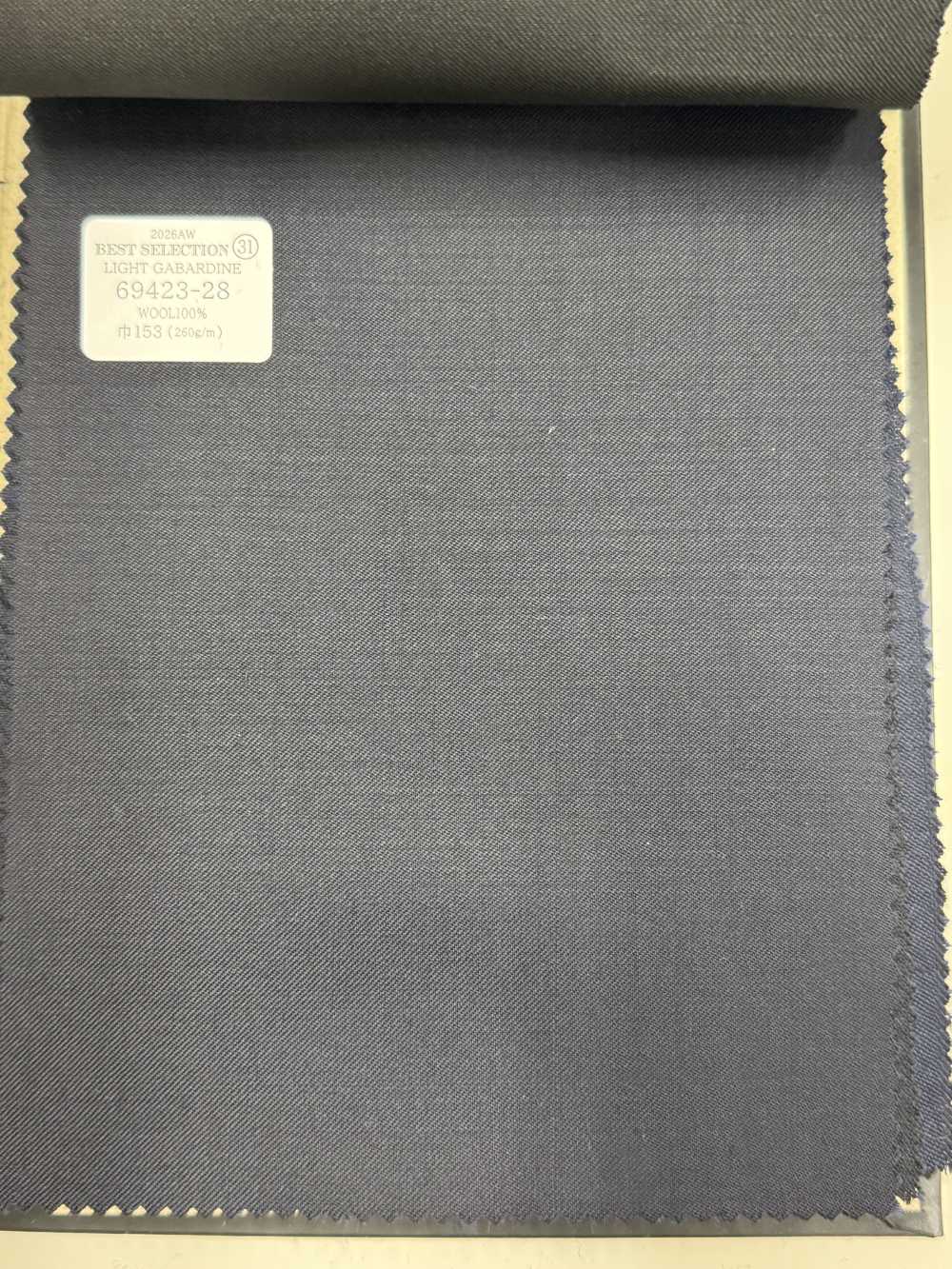 69423-28 26AW BESTSELECTION [GABARDINE LEVE] Gabardine Leve Azul-marinho Escuro Sem Padrão[Têxtil] Kunishima Co., Ltda.
