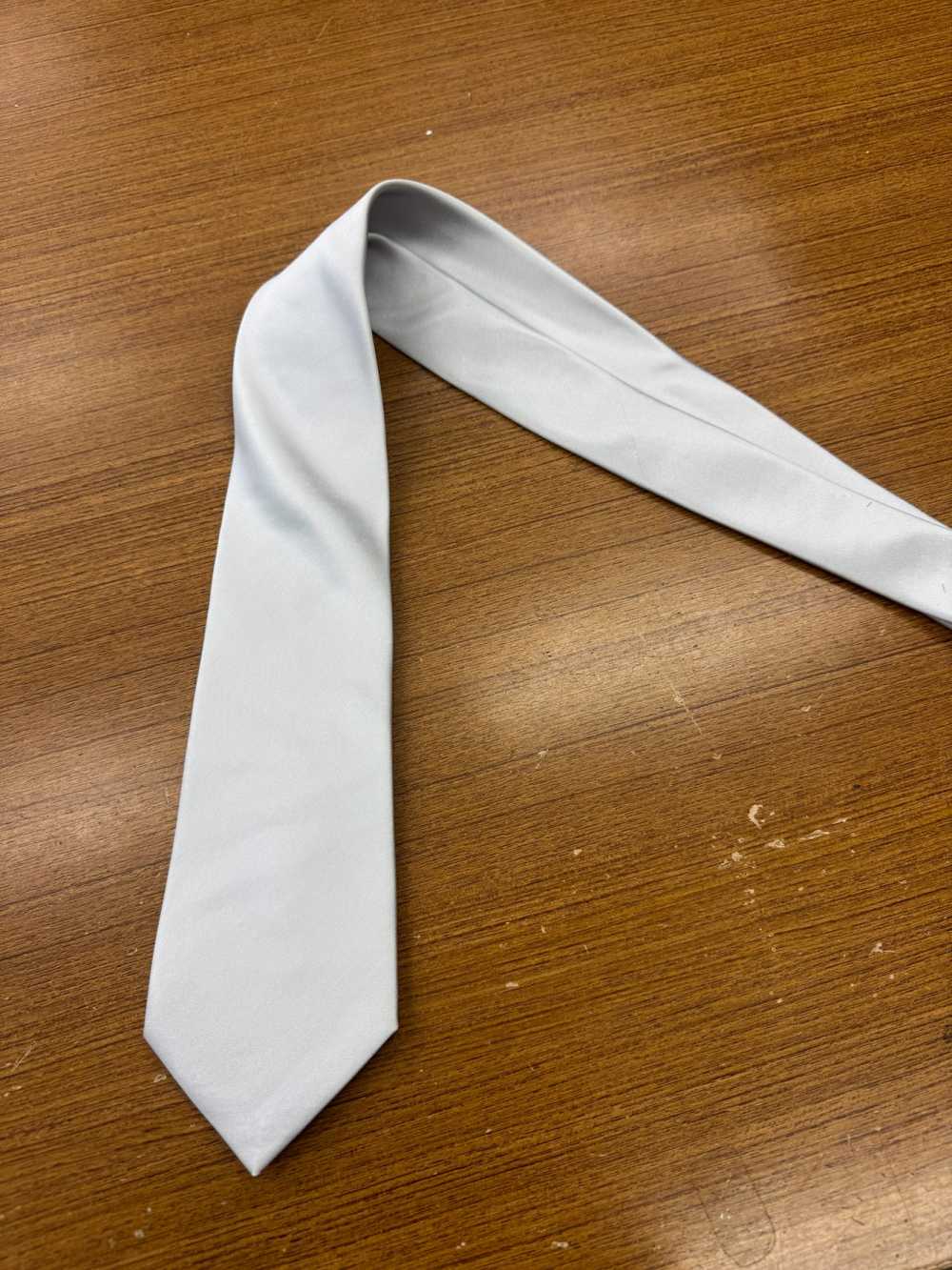 NE-30-OUT [Outlet] Gravata Formal De Cetim Fabricada No Japão, Prata[Acessórios Formais] Yamamoto(EXCY)