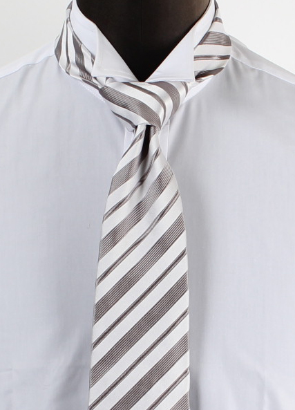 HVN-ST-OUT 【outlet】VANNERS Gravata Matinal Listras Cinza[Acessórios Formais] Yamamoto(EXCY)