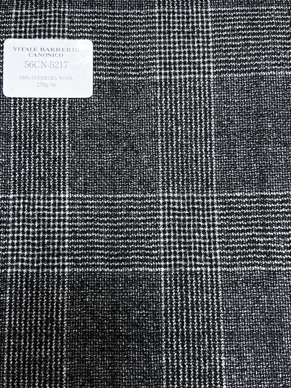 56CN5217 CANONICO (Canonico) Flanela Clássica Preto Xadrez Glen[Têxtil] CANÔNICO