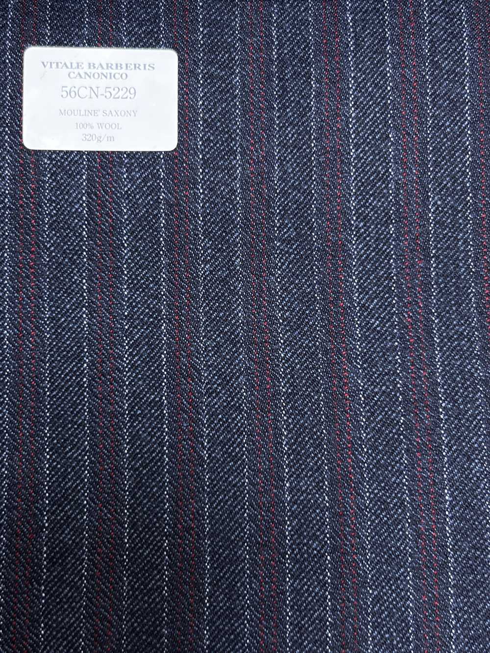 56CN5229 CANONICO 21 MOULINE SAXONY Listras azul-marinho/vermelho[Têxtil] CANÔNICO