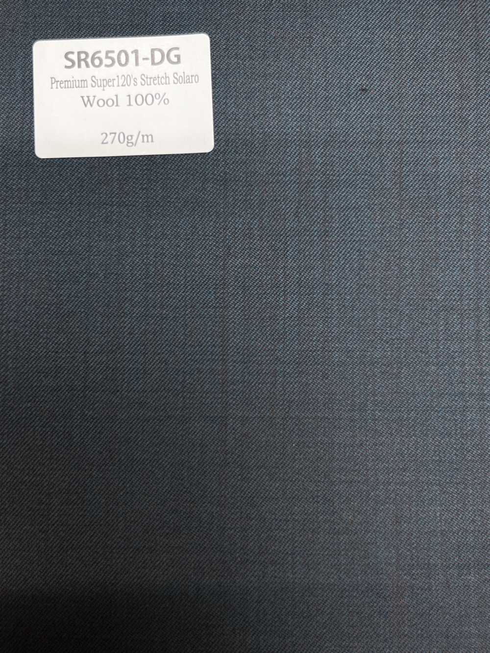 SR6501-DG Padrão premium fabricado no Japão Super120' fio único elástico Solaro cinza escuro sem padrão irides[Têxtil] HOSOI SYOJI
