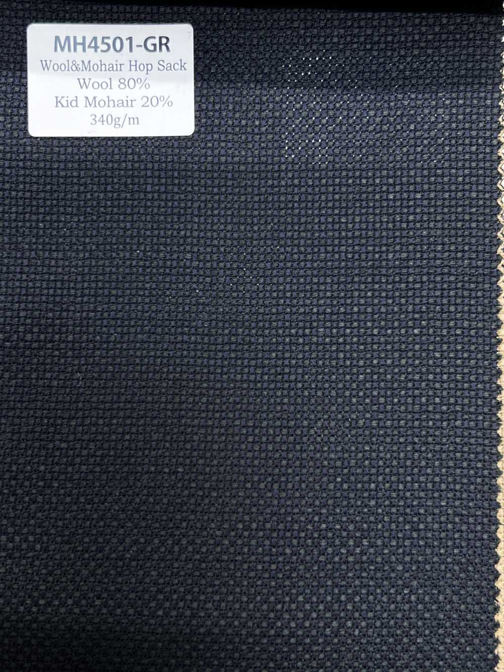 MH4501-GR Hopsack de mohair japonês padrão verde[Têxtil] HOSOI SYOJI