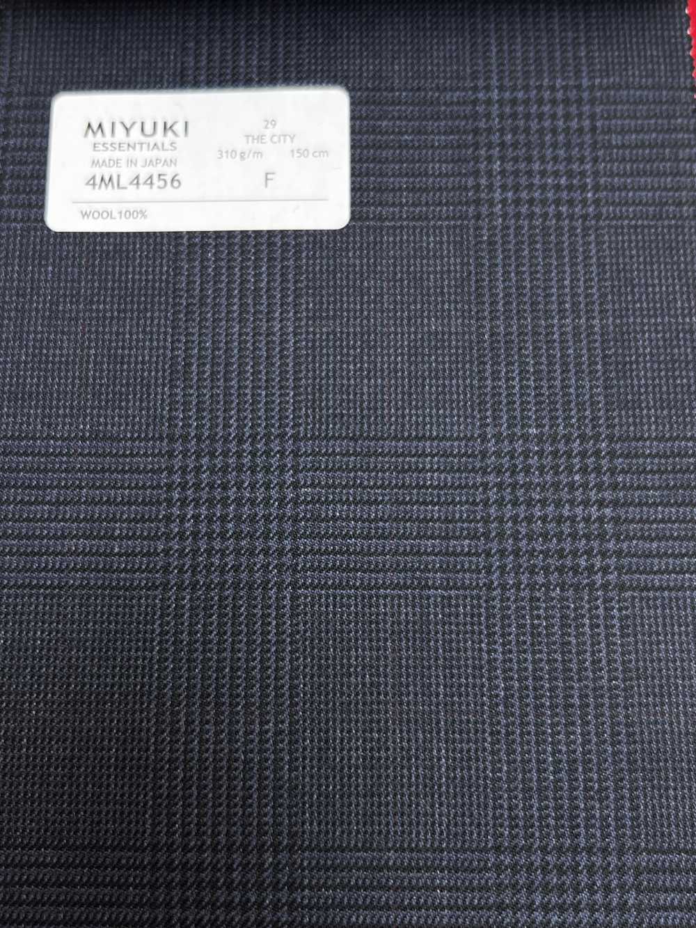 4ML4456 26AW THE CITY Sarja xadrez azul-marinho[Têxtil] Fábricas De Lã Miyuki