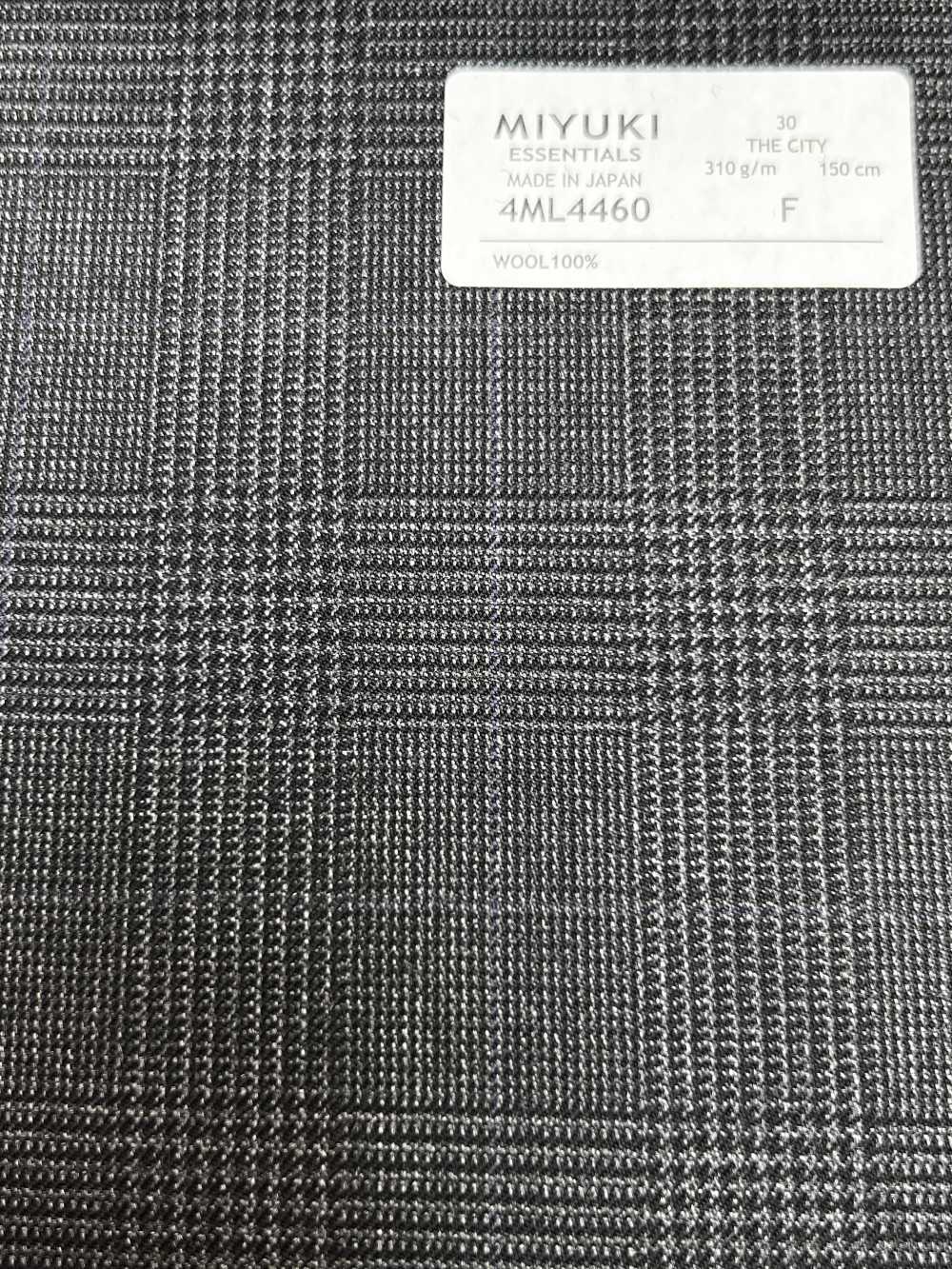 4ML4460 26AW THE CITY Sarja Xadrez Cinza Carvão Heaven Gray[Têxtil] Fábricas De Lã Miyuki