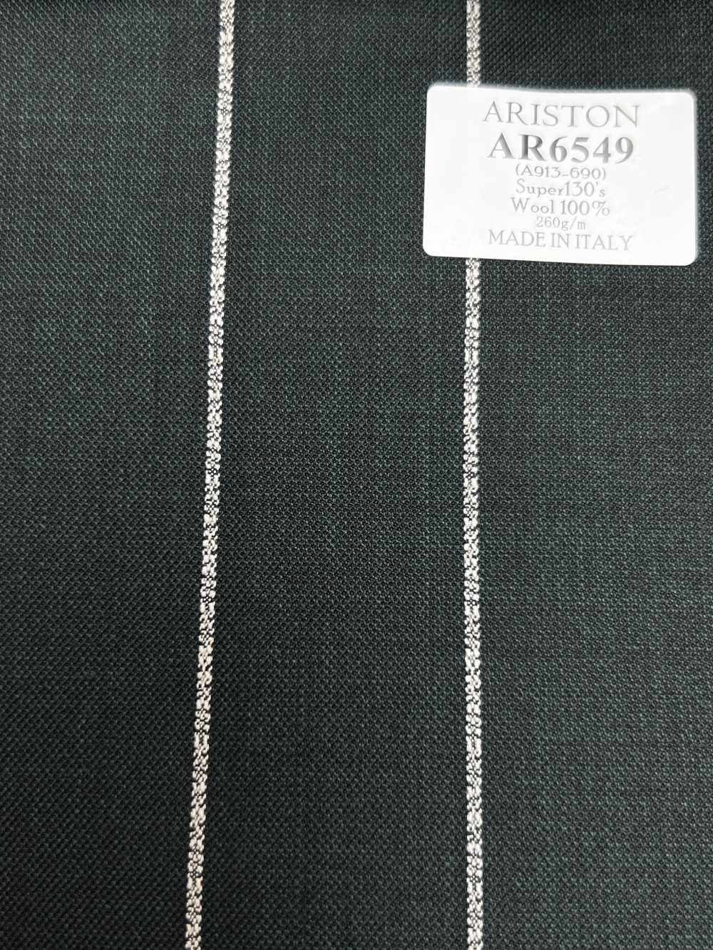 AR6549 ARISTON Super130's Verde x Listras Brancas[Têxtil] HOSOI SYOJI