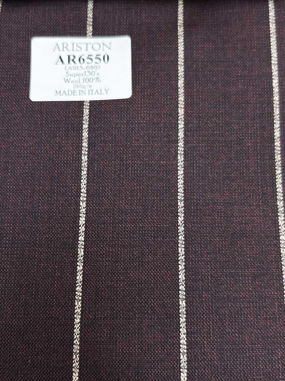 AR6550 ARISTON Super 130's Listras Marrom x Branco[Têxtil] HOSOI SYOJI