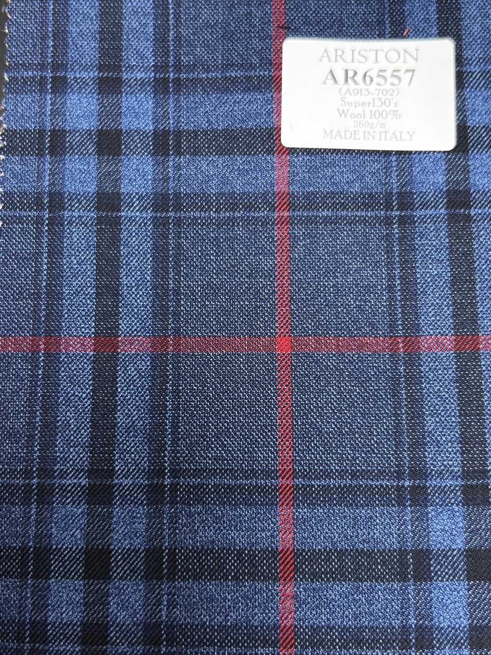 AR6557 ARISTON Super130's Xadrez azul-marinho[Têxtil] HOSOI SYOJI