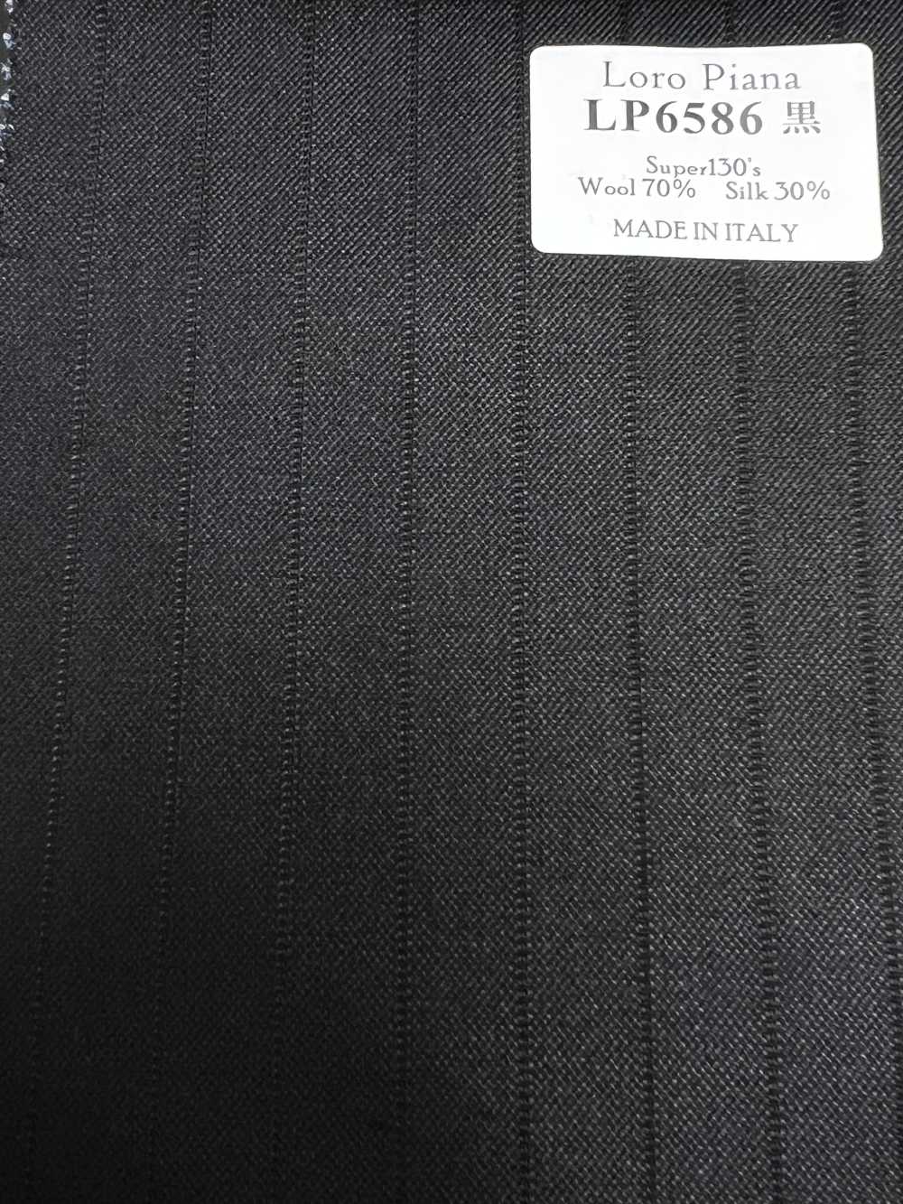 LP6586 Loro Piana Super130's Listra preta[Tecido] HOSOI SYOJI