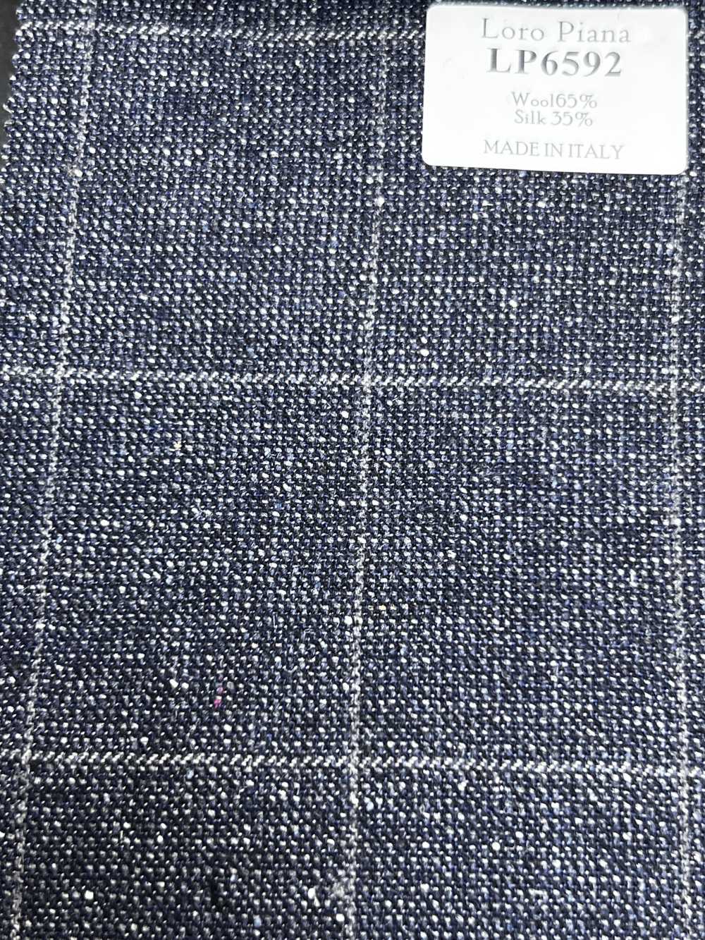 LP6592 Loro Piana Xadrez Azul-Marinho[Têxtil] HOSOI SYOJI