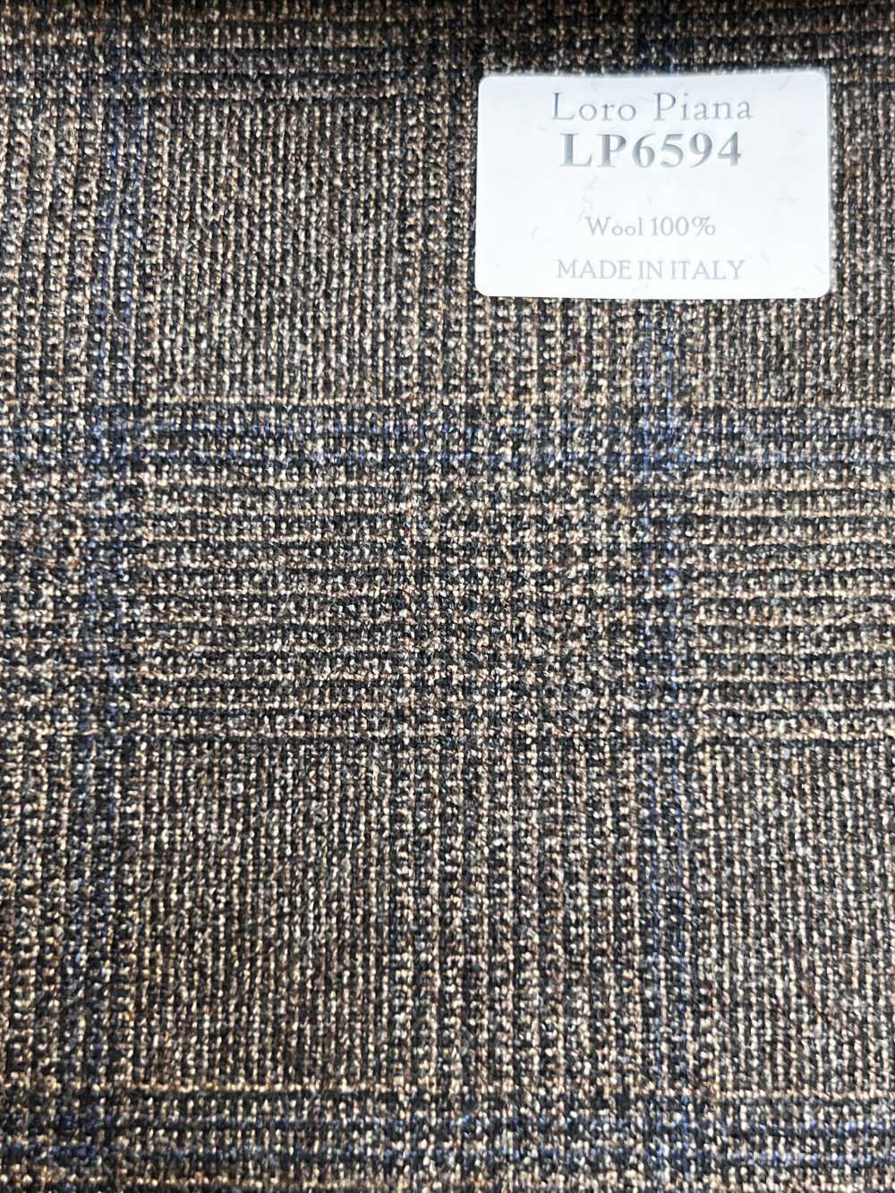 LP6594 Loro Piana Xadrez Marrom[Tecido] HOSOI SYOJI