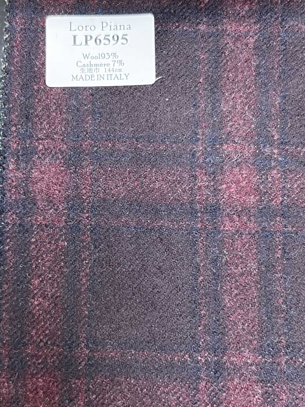 LP6595 Loro Piana Xadrez Vermelho[Tecido] HOSOI SYOJI