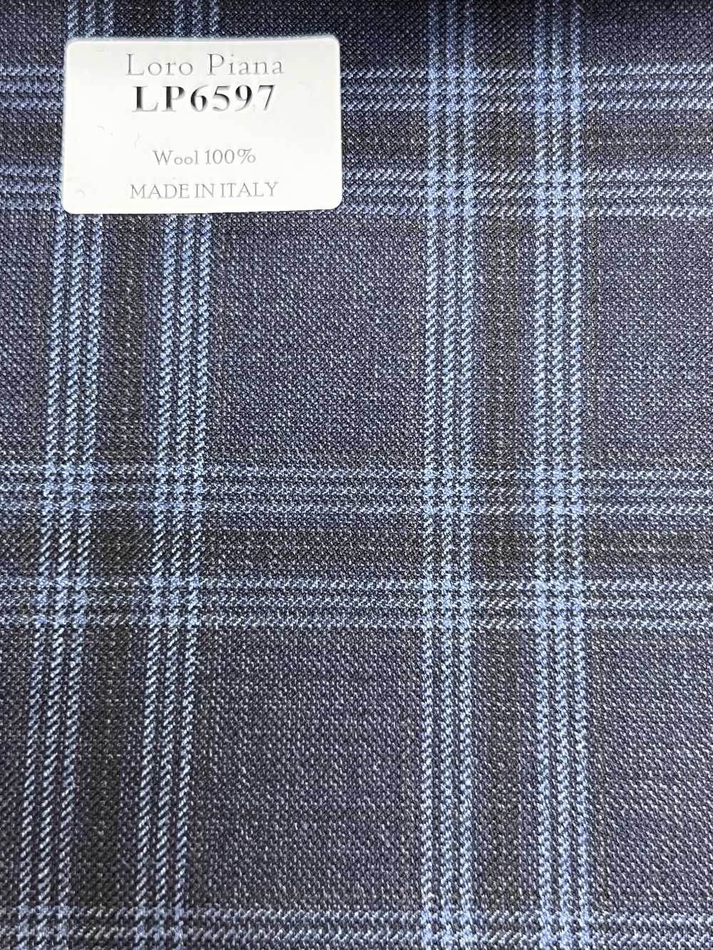 LP6597 Loro Piana Xadrez Azul-Marinho[Tecido] HOSOI SYOJI