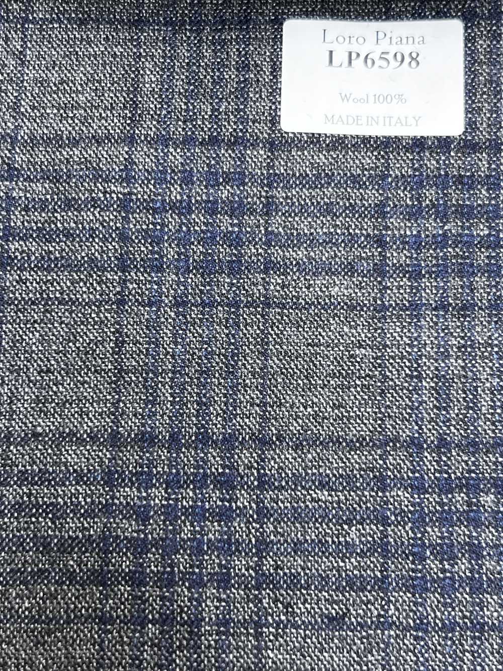 LP6598 Loro Piana xadrez cinza e azul-marinho[Tecido] HOSOI SYOJI