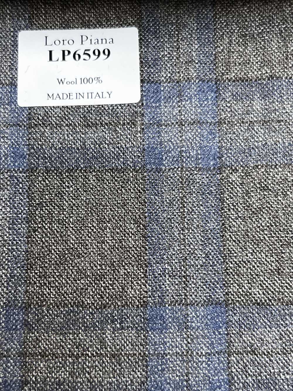LP6599 Loro Piana Xadrez marrom e azul[Tecido] HOSOI SYOJI
