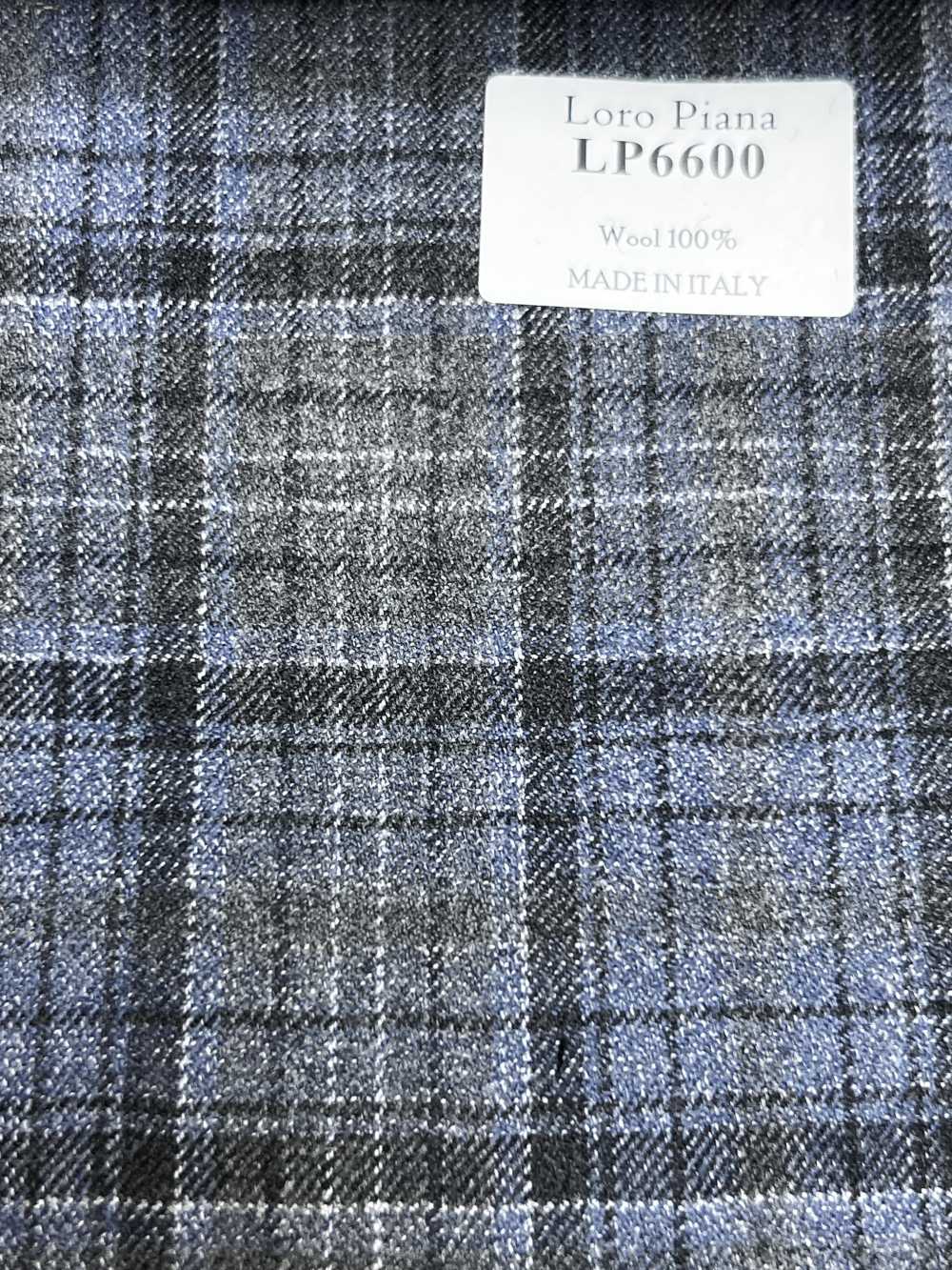 LP6600 Loro Piana Xadrez Cinza e Azul[Tecido] HOSOI SYOJI