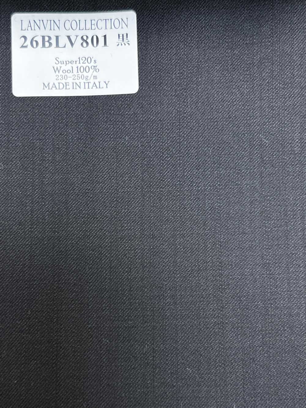 26BLV801 LANVIN COLLECTION Super120's Preto sem padrão[Têxtil] HOSOI SYOJI