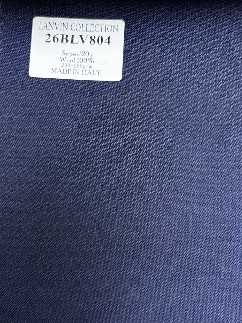 26BLV804 LANVIN COLLECTION Super120's Azul-marinho Sem padrão[Têxtil] HOSOI SYOJI