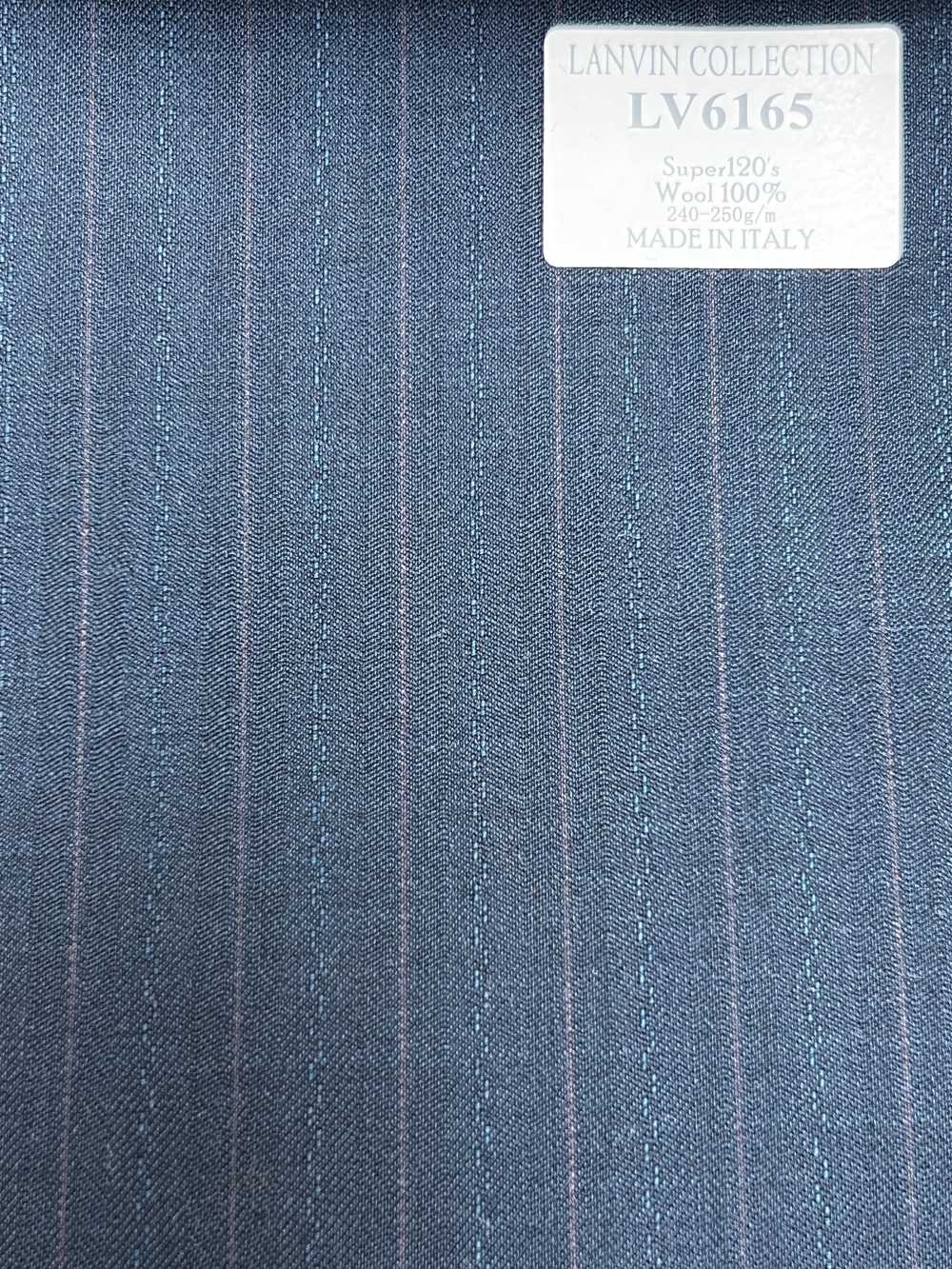 LV6165 LANVIN COLLECTION Super120's Listras azul-esverdeadas[Tecido] HOSOI SYOJI