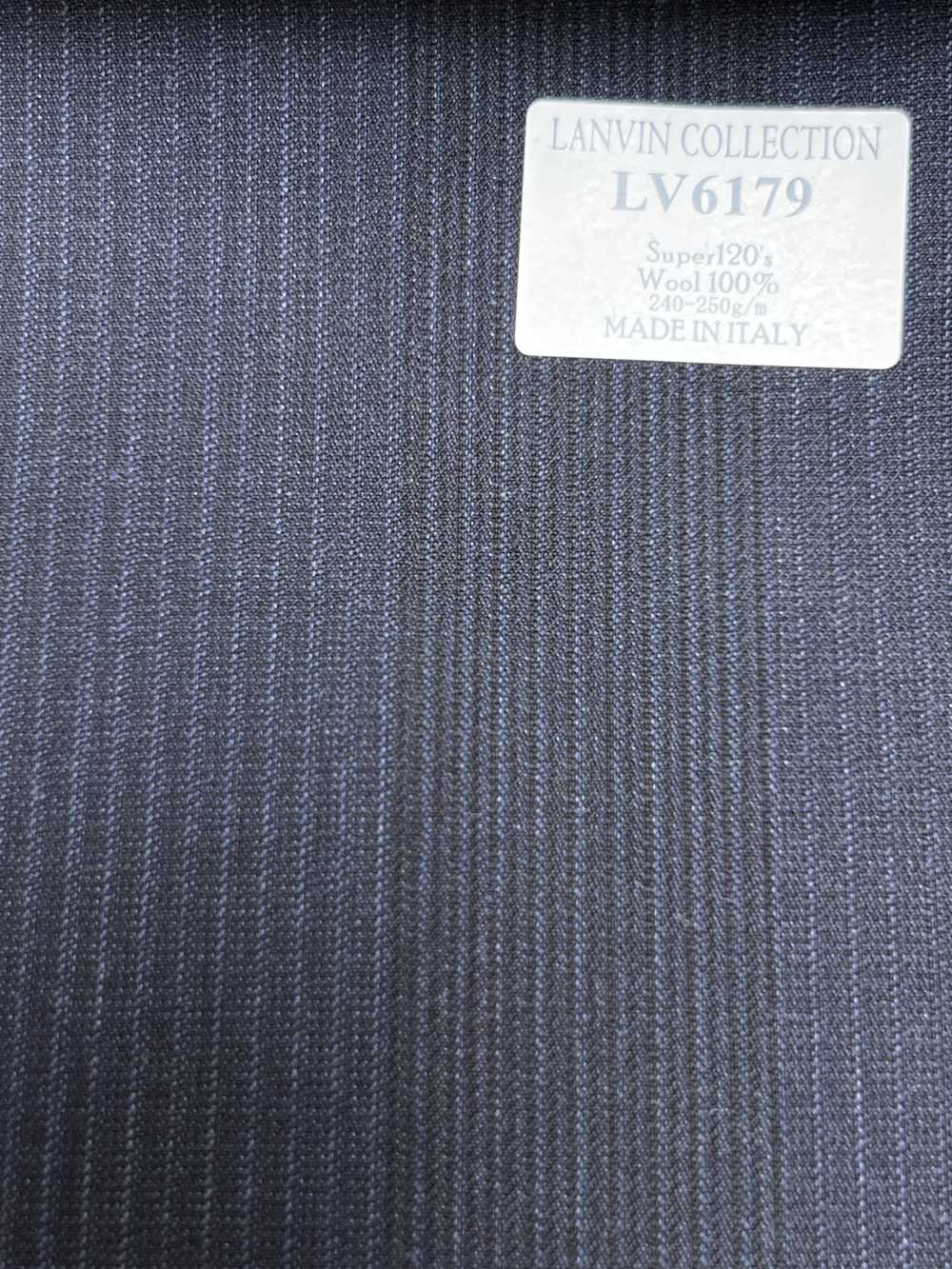 LV6179 LANVIN COLLECTION Super120's Listras azul-marinho profundo[Tecido] HOSOI SYOJI