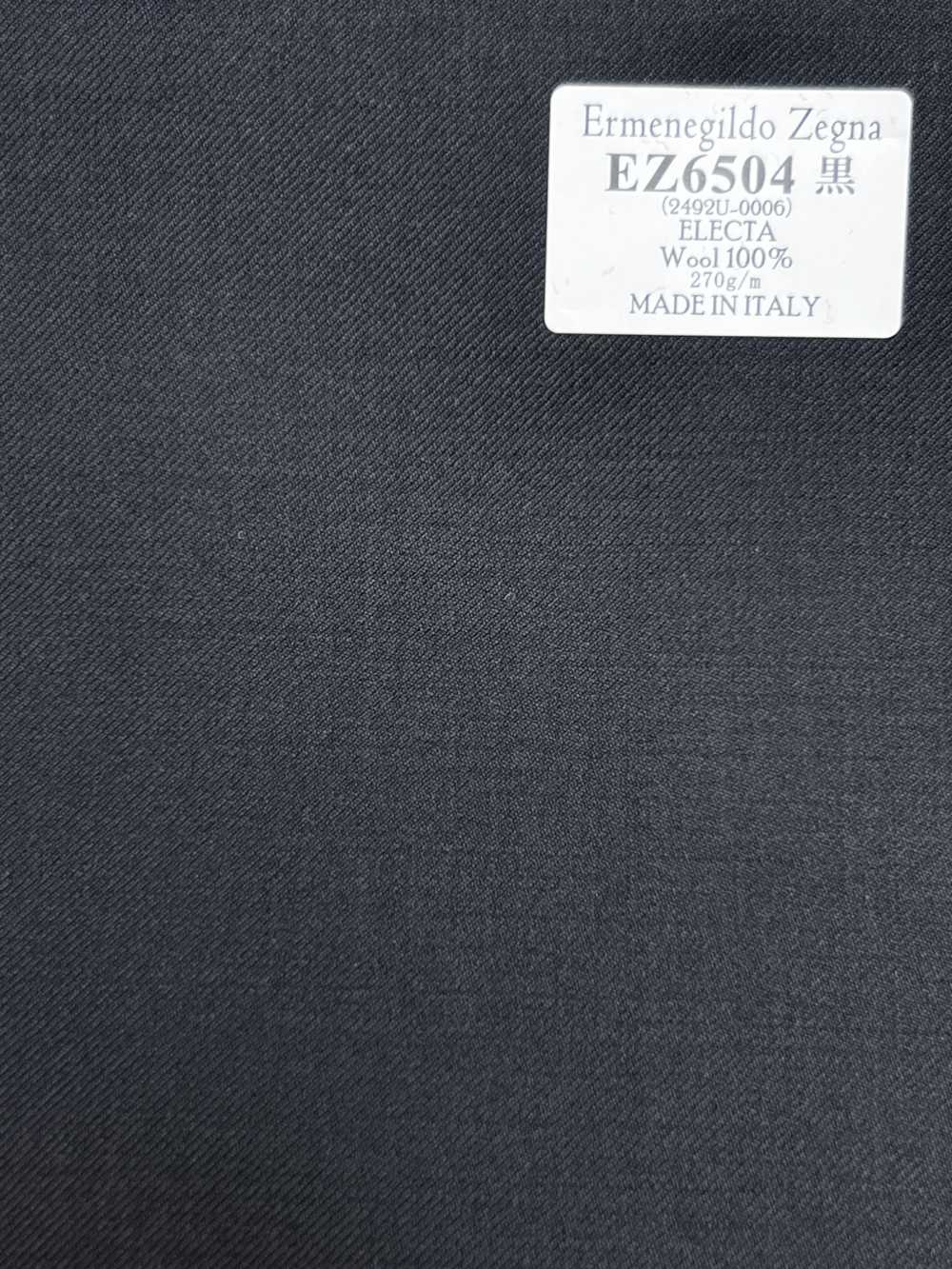 EZ6504 Ermenegildo Zegna ELECTA Preto Liso[Tecido] HOSOI SYOJI