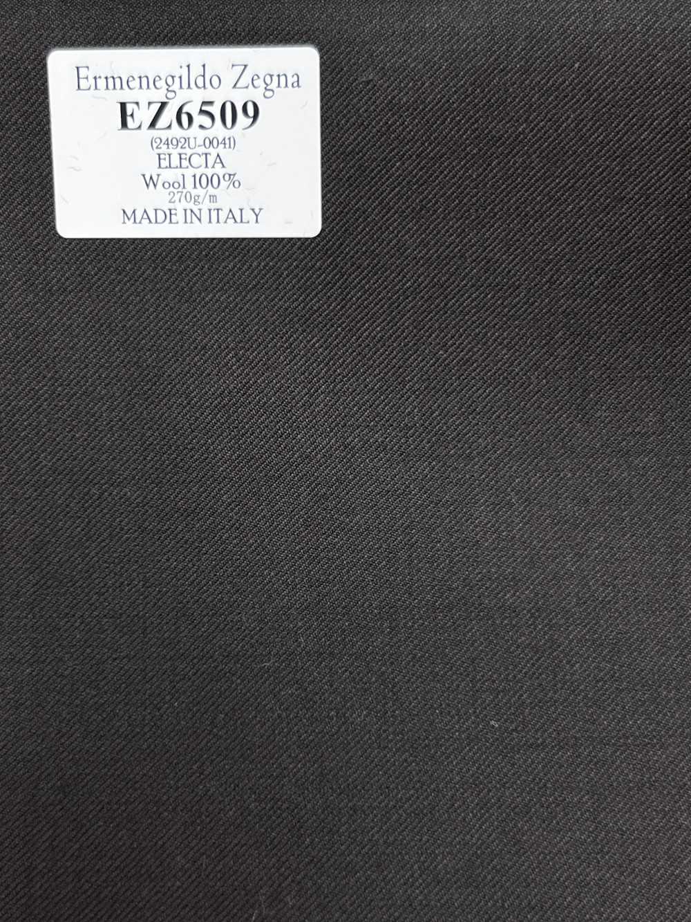 EZ6509 Ermenegildo Zegna ELECTA Marrom liso[Tecido] HOSOI SYOJI