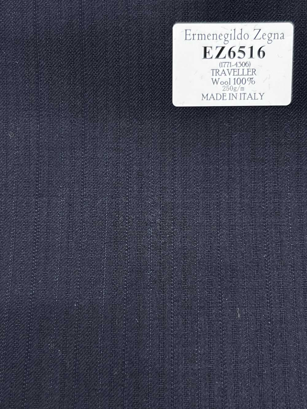 EZ6516 Ermenegildo Zegna TRAVELLER Listras Azul-Marinho[Tecido] HOSOI SYOJI