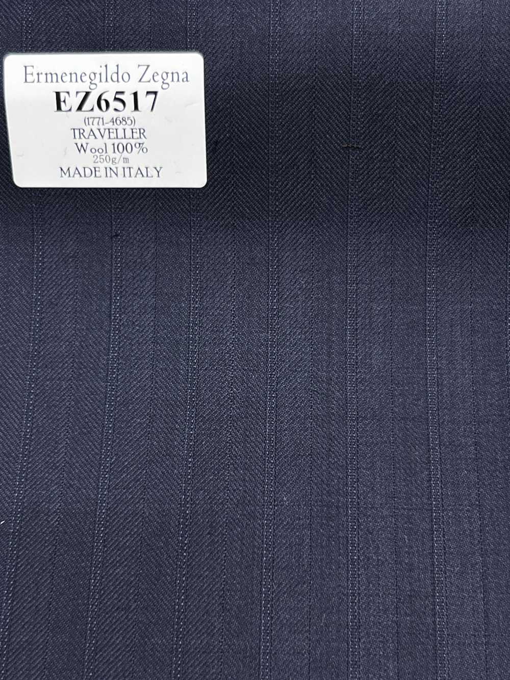 EZ6517 Ermenegildo Zegna TRAVELLER Listras Azul-Marinho[Tecido] HOSOI SYOJI