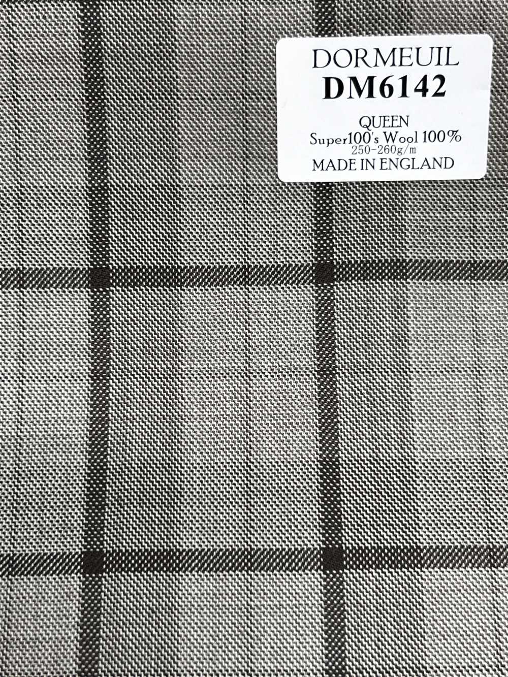 DM6142 DORMEUIL QUEEN Super 100's Xadrez Bege e Preto[Tecido] HOSOI SYOJI