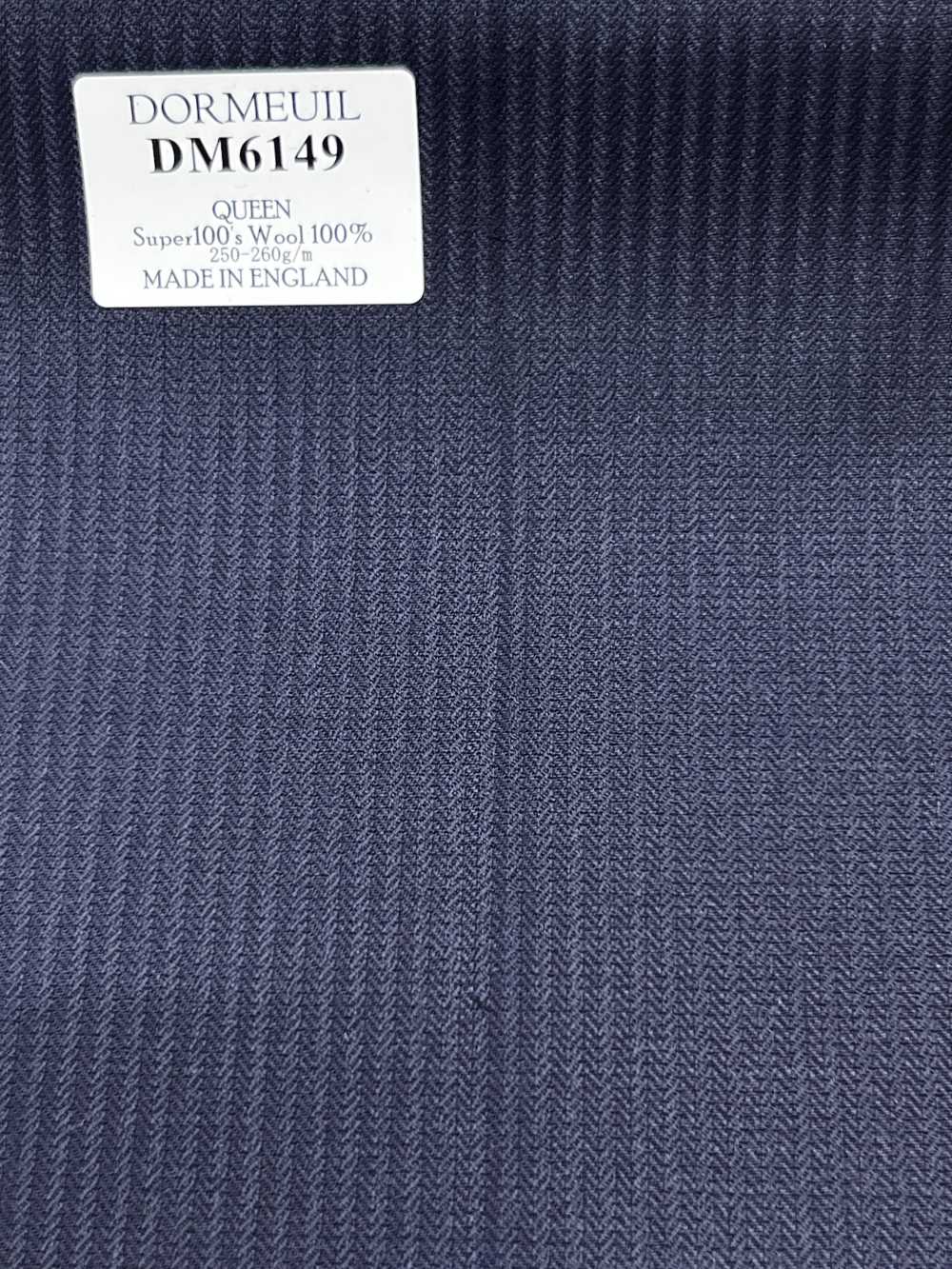 DM6149 DORMEUIL QUEEN Super100's Risca Azul-Marinho[Tecido] HOSOI SYOJI