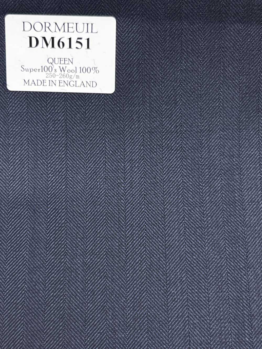 DM6151 DORMEUIL QUEEN Super100's Listrado azul-marinho escuro[Tecido] HOSOI SYOJI