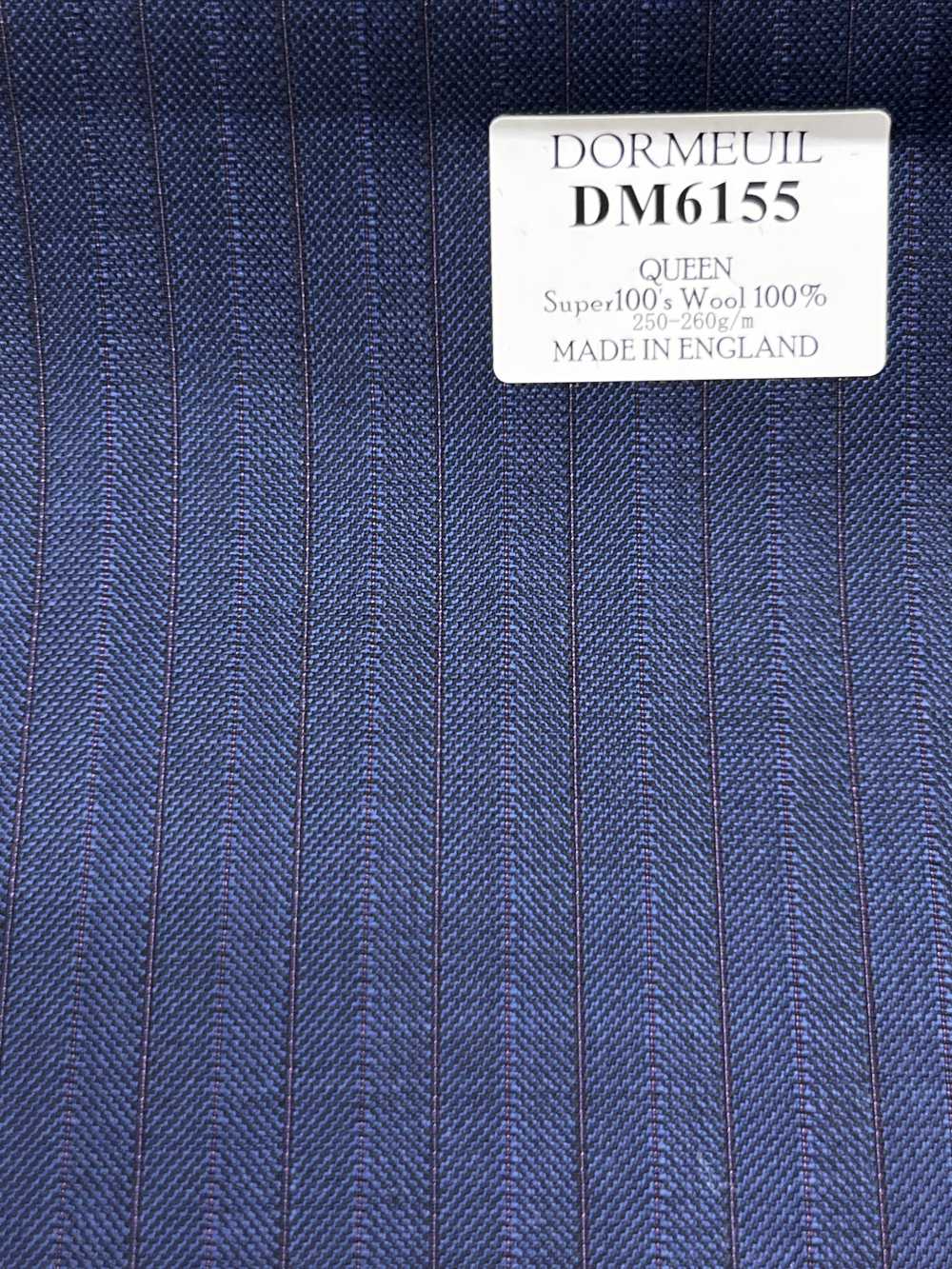 DM6155 DORMEUIL QUEEN Super100's Azul-marinho × Listras marrons[Tecido] HOSOI SYOJI