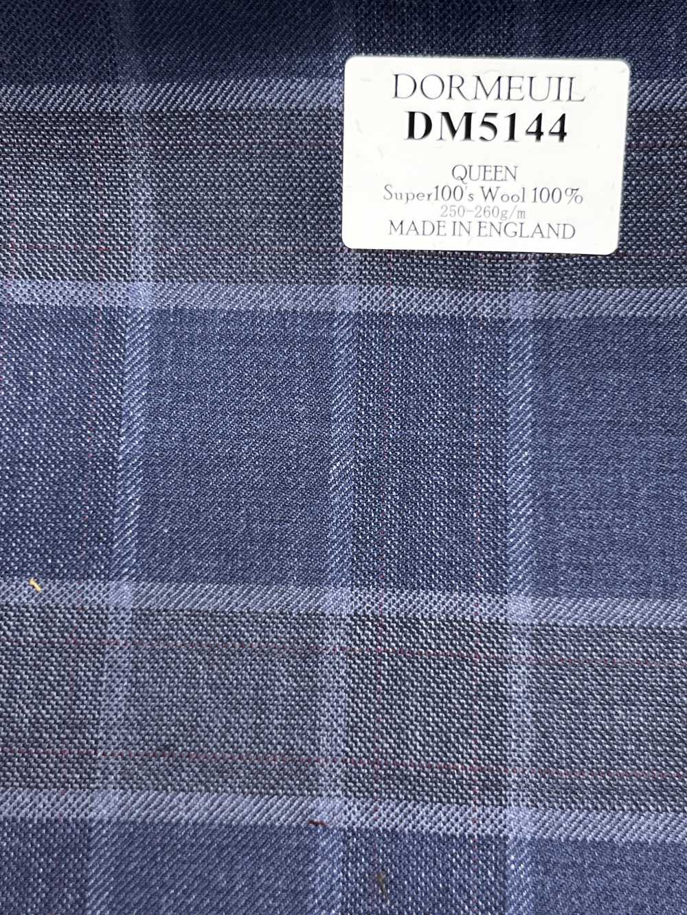 DM5144 DORMEUIL QUEEN Super100's xadrez azul-marinho[Tecido] HOSOI SYOJI