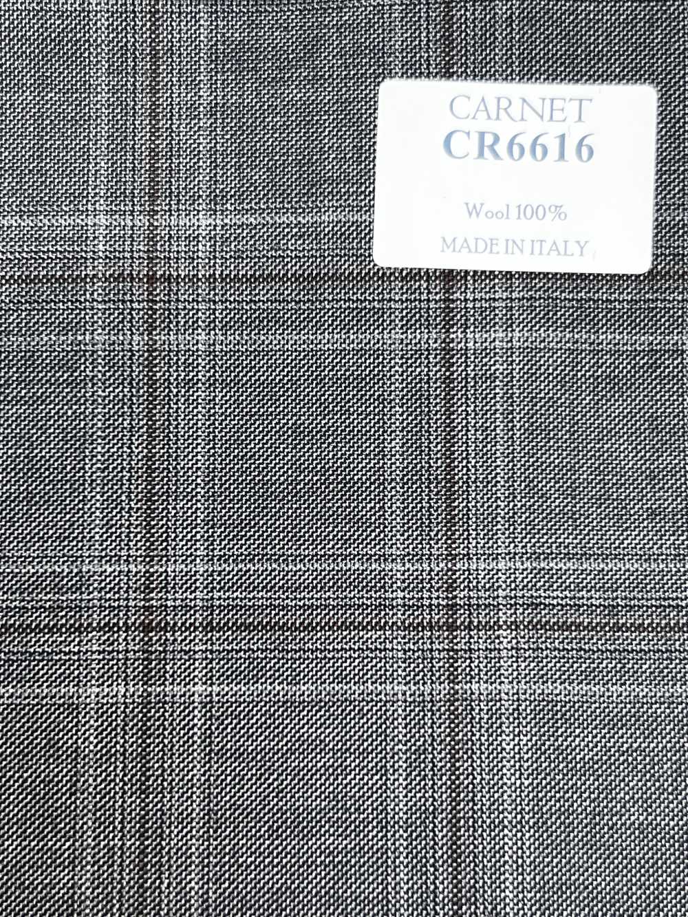 CR6616 CARNET Xadrez Cinza e Marrom[Tecido] HOSOI SYOJI