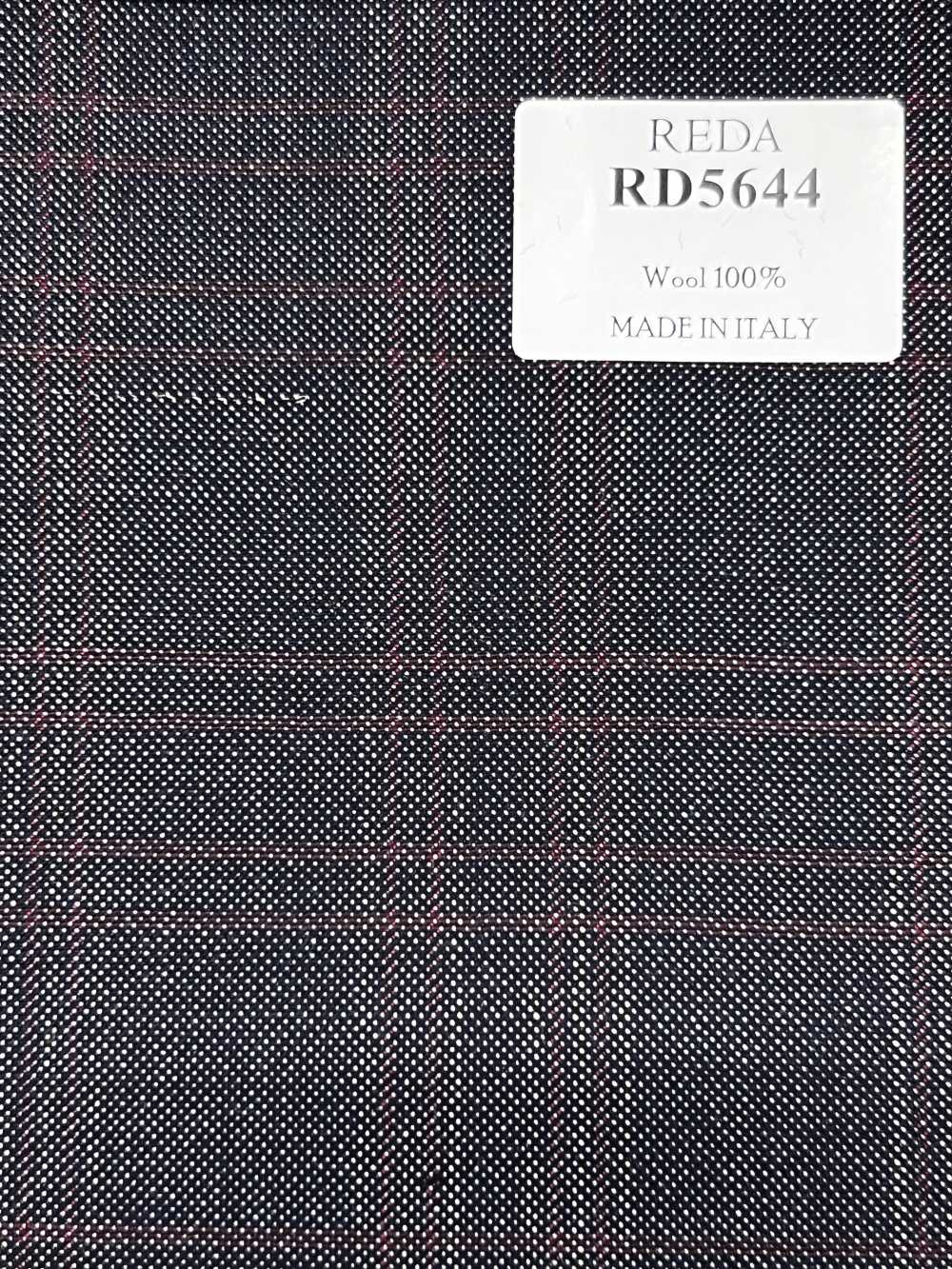 RD5644 REDA Azul-marinho × Xadrez vermelho[Tecido] HOSOI SYOJI