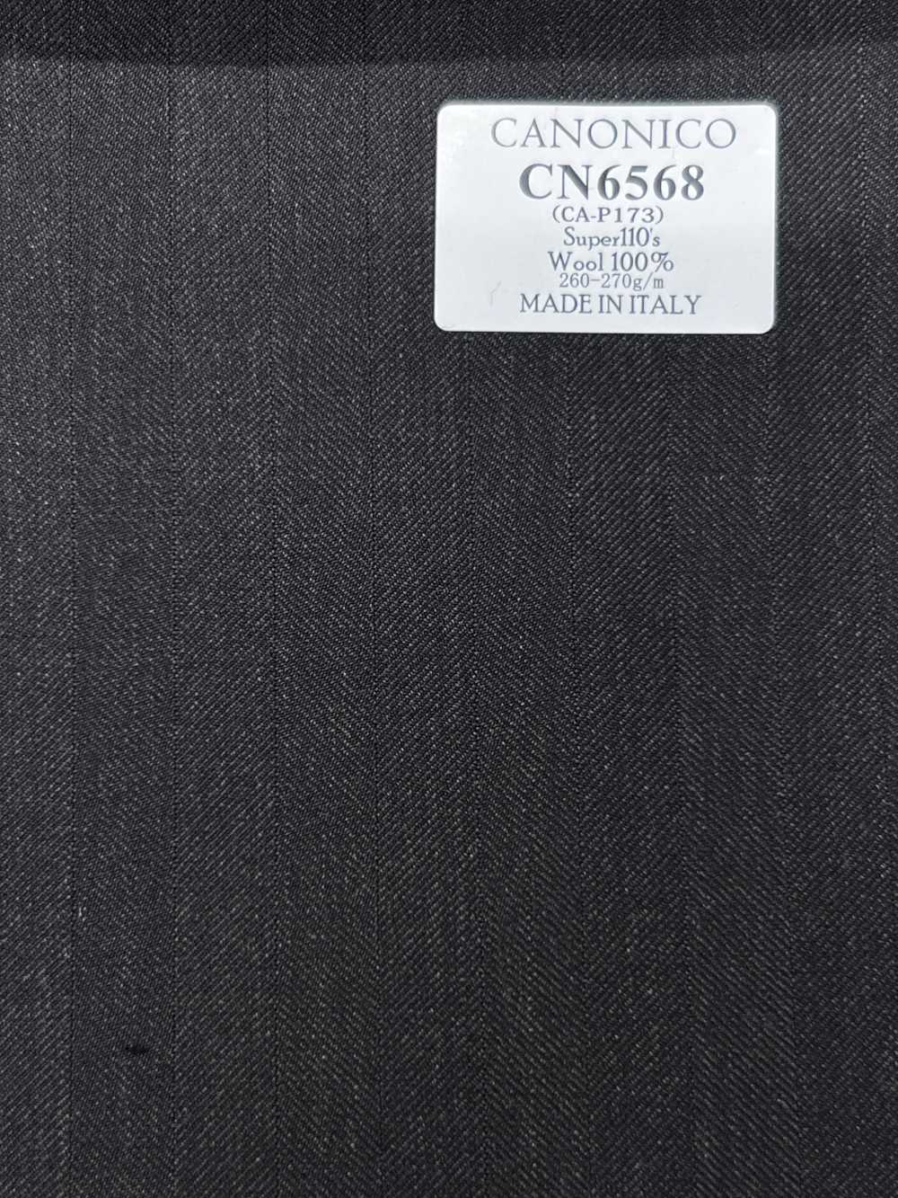 CN6568 CANONICO Super110's Listra marrom-escura[Tecido] HOSOI SYOJI