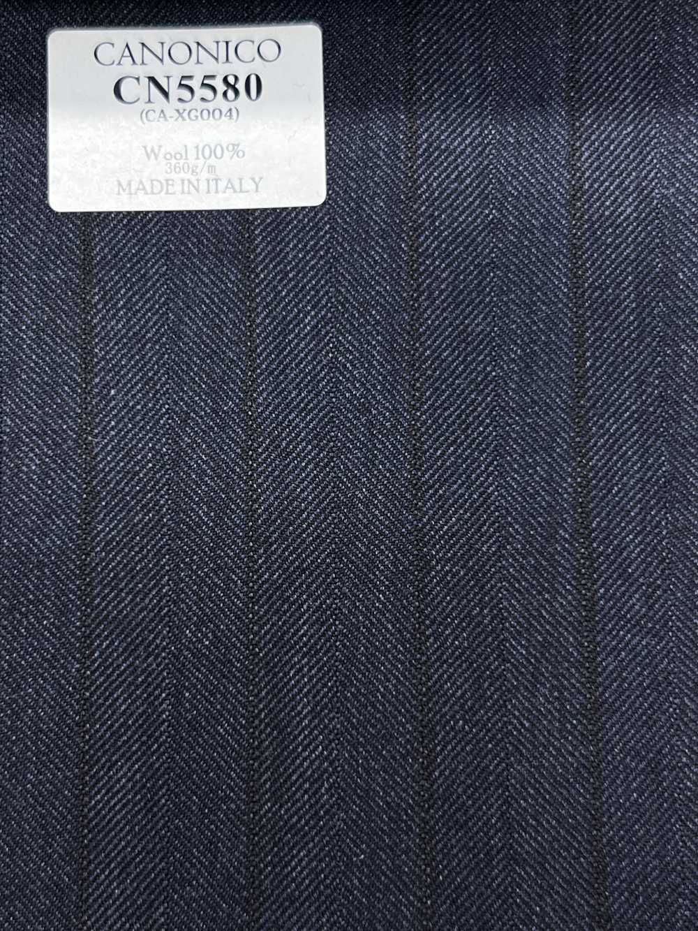 CN5580 CANONICO Super110's Azul-marinho × Risca marrom[Têxtil] HOSOI SYOJI