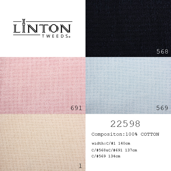 22598 LINTON Linton Tweed Material Têxtil Britânico Exterior LINTON