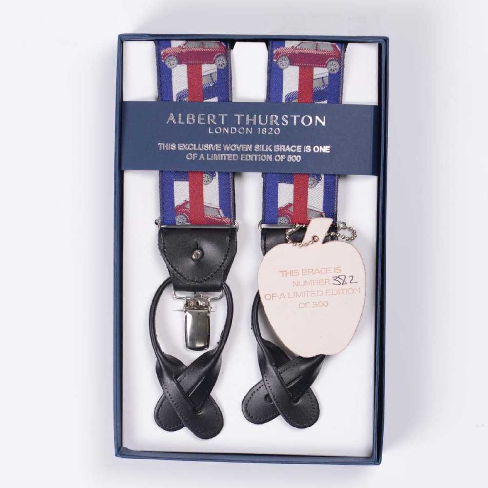 AT-2237 Albert Thurston Suspenders Limited Edition 40mm Mini Cooper[Acessórios Formais] ALBERT THURSTON