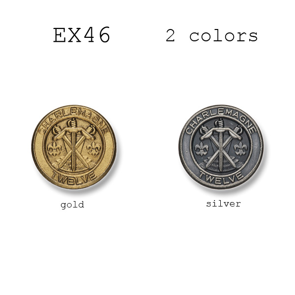 EX46 Botões De Metal Japoneses Para Ternos E Jaquetas[Botão] Yamamoto(EXCY)