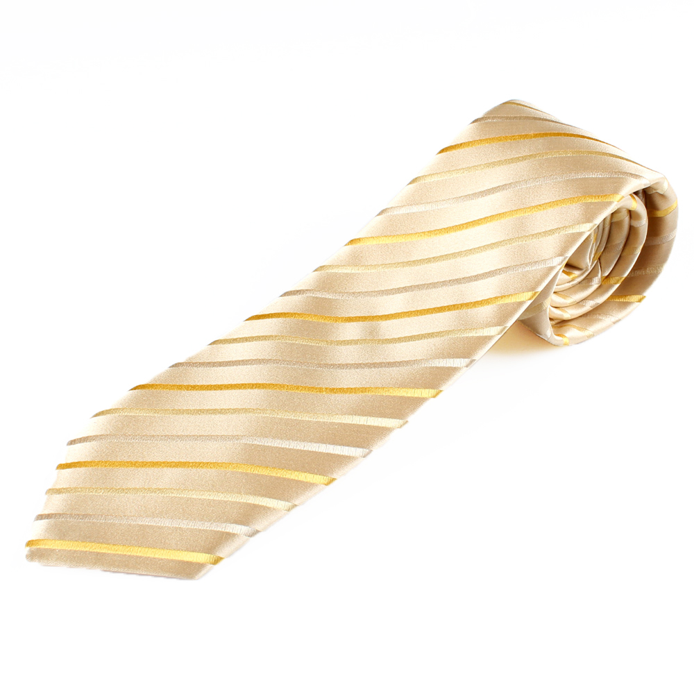 HVN-07 VANNERS Têxtil Usado Gravata Padrão Listrado Ouro[Acessórios Formais] Yamamoto(EXCY)
