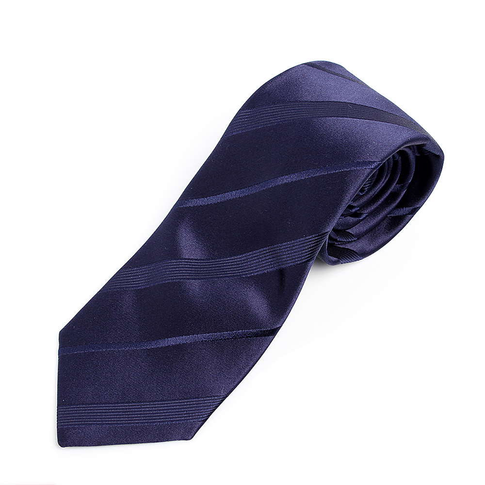 HVN-20 VANNERS Têxtil Usado Gravata Padrão Listrado Azul Marinho[Acessórios Formais] Yamamoto(EXCY)