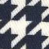 Pied-de-poule - Off-white/azul-marinho Pied-de-poule - Off-white/azul-marinho