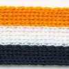 Laranja mandarim×Off-white×Azul-noite