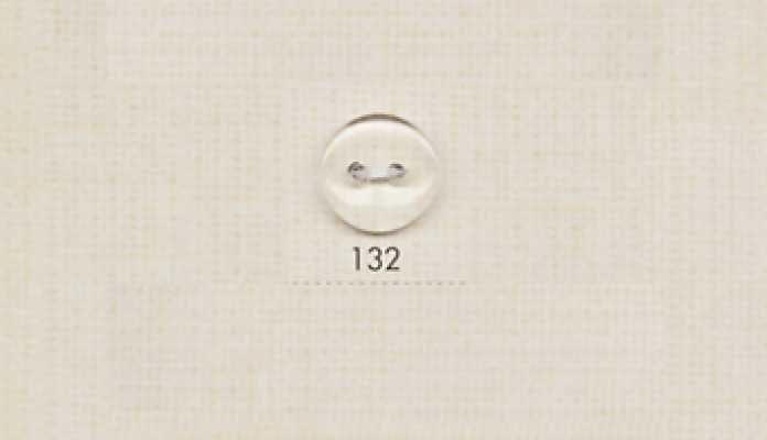 132 DAIYA BUTTONS Botão transparente de poliéster com dois furos